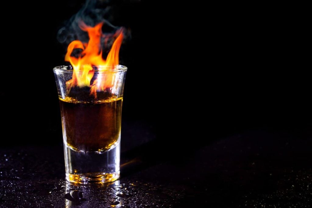 flaming shots
