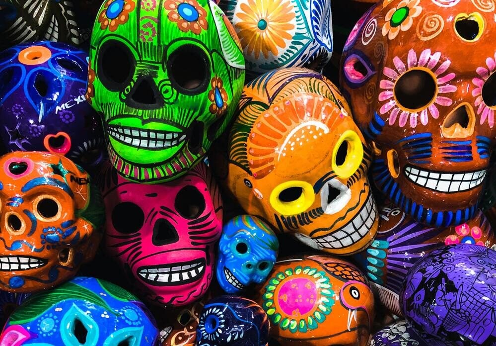 day of the dead skull