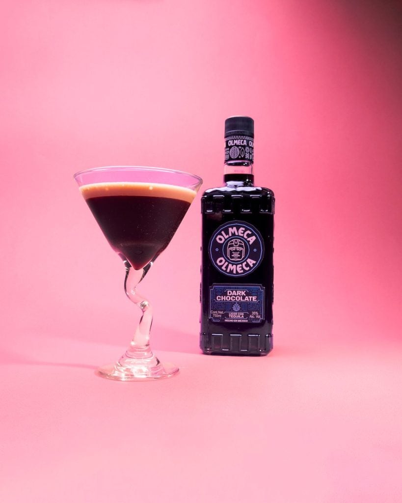 Tequila shot: Mint and chocolate dream