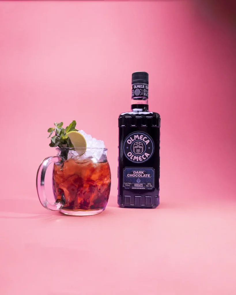 Olmeca dark chocolate tequila shots