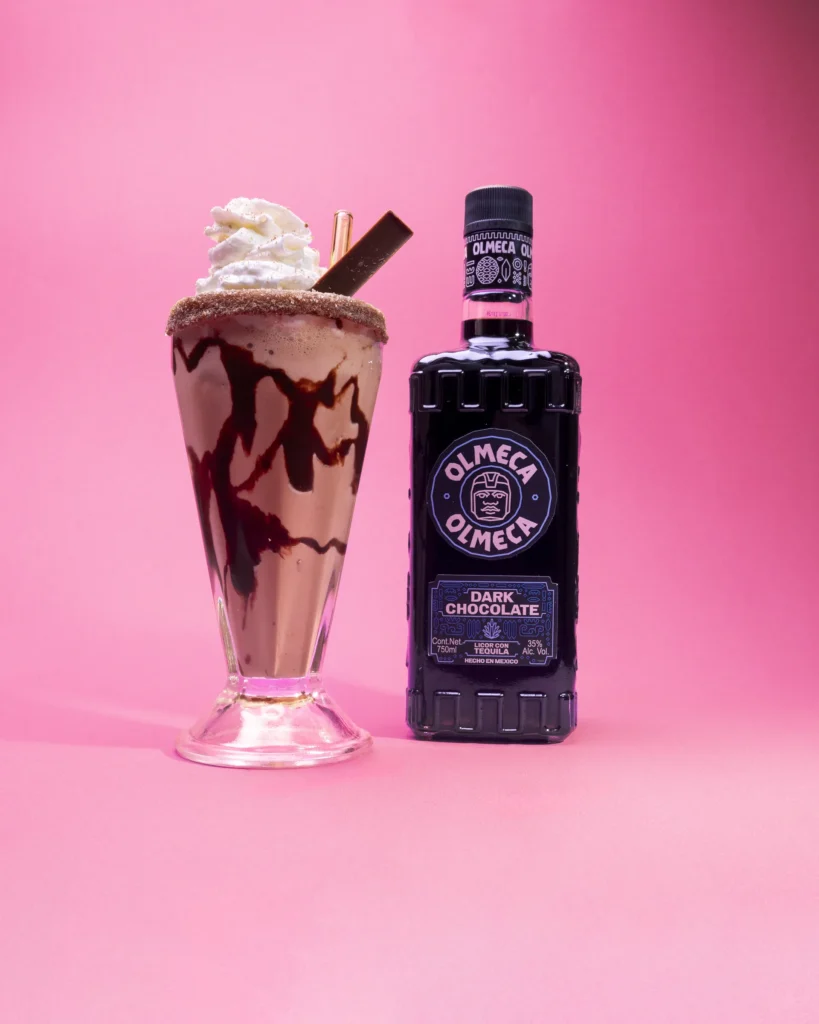 Hosting your chocolate milkshake shot night Olmeca