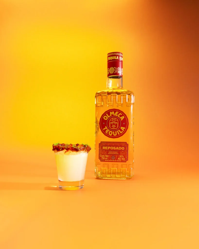 olmeca ce2 shot reposado chipotle lime zest